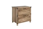 Maestro Furniture Oxford Office Storage 2-Drawers Filing Cabinet Rustic Oak