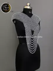 Chainmail Harness, Shoulder jewelry, Cosplay, SCA, Larp Armor, Gift For Women.
