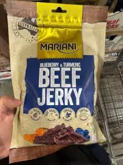 2 x Mariani Beef Jerky Blueberry & Turmeric 300g Premium 100% Australian