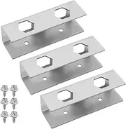 SING F LTD Under Desk Laptop Mount for Laptop TV Box Streaming Device File Folder Carbon Steel Under Desk Shelf Bracket Storage Stand 2.8cm Inner Height Silver