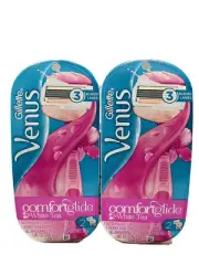 Gillette Venus Olay Comfortglide White Tea 2 Handles 4 Cartridges