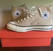 NIB CONVERSE CHUCK TAYLOR 70 Canvas HIGH TOP Platform Oat Milk Beige Sz 10 W 8 M
