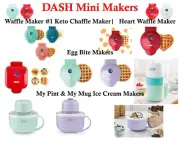 Dash Mini Maker Waffle Heart Egg Bites Skillet Grill My Pint Mug Ice Cream Maker