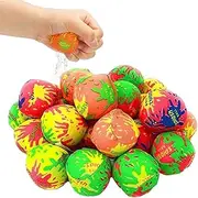Reusable Water Balloons – 30Pcs Soft Water Bomb Balls, Absorbent Splash Balls for Kids & Adults, Mini Water Balloons for Kids Outdoor Games, Pool & Beach Party Favors for Summer Water Fights