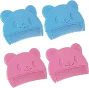 MUSISALY Bathroom Scrubbing Brush Gentle Exfoliating Hair Brush Comb Set for Baby Cradle Cap for Toddlers