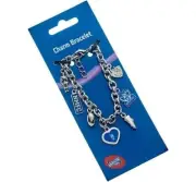 North Melbourne Kangaroos Official AFL Team Logo 7 Charm Bracelet Mother's Day