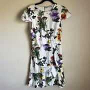 Alice Olivia Kirby Ruffle Wildflower Dress NWT Size 4