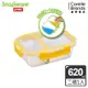 【美國康寧】Snapware全分隔長方形玻璃保鮮盒620ML(黃色)