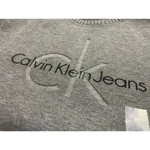 Calvin klien 男生圓領針織衫 太空棉毛衣 長袖上衣 秋冬保暖 41F0988 凱文克萊CK