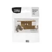 Taskmaster 50mm Brass Double Ball Catch - 2 Pack