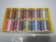 Machine Embroidery Wonderfil Thread VARIEGATED C Pkt 10 Reels