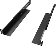 JINGCHENGMEI 1U Universal 4-Post Rack Mount Server Shelf Rails for Dell Compaq HP IBM APC - 16.5-29.5 Inches Adjustable Depth-110 lbs Capacity (16.5-29.5" Rails)