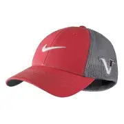 NEW! NIKE [L/XL] Men's VR-20XI MESH-FLEXFIT Structured Golf Cap/Hat-Red/Grey