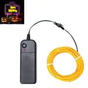 Wire Neon Glowing Light Strip for Halloween Christmas Party Cosplay-Yellow
