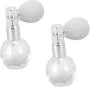 [BELLIFFY] 2pcs Spray Glitter Highlight Hairspray Factor Clinically Formula Lipstick Body Hydrating High Gloss Makeup Spray Face Pink Decor Sparkling Powder Sequin Sprayer White Glass Bottle