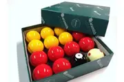 Aramith Premier Casino Pool Balls 2 inch WITH 1 & 7/8 inch Measle White Ball