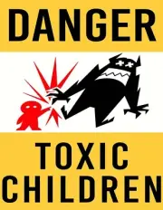 TOXIC CHILDREN SIGN, as seen in MONSTERS INC, MONSTERS UNIVERSITY MOVIE, movie