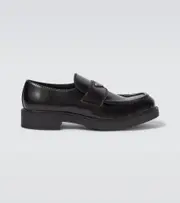 [Prada] Prada Chocolate leather loafers AU 11.5 black