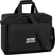 VEVOR Padded DJ Mixer Gig Bag, 1200D Oxford Fabric, DJ Gear Carry Bag with a Storage Pocket 1.5 M Removable Shoulder Strap 10 MM Padding, 490 x 220 x 390 mm Storage Case Fits for DJ Controller