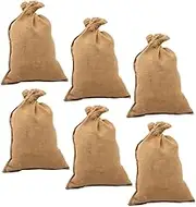 Breathable Strong Burlap Storage Bags Pcs Reusable Jute Sacks for Multipurpose Use