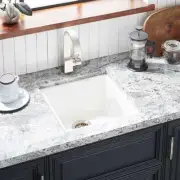 SIGNATURE HARDWARE Totten 17" Drop In / Undermount Granite Composite Prep Sink