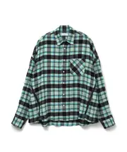 [FACETASM] Original Check Zipper Shirt
