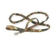 Tactical Dog Leash Military Adjustable Dog Leash Quick Release Elastic Leads Rope -camouflage - Camouflage