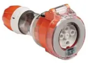 Clipsal CORD EXTENSION SOCKET 500V 4-Pins Round ELECTRIC ORANGE- 10A Or 20A