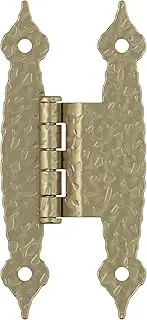 [Amerock] BPR3406BBZ | Cabinet Hinge | 3/8 in (10 mm) Offset Non-Self Closing Face Mount | Golden Champagne | Kitchen Cabinet Door Hinge | 1 Pair/2 Pack | Functional Hardware