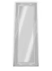 Beaded Medium White Framed Full Length Mirror 70x170 cm