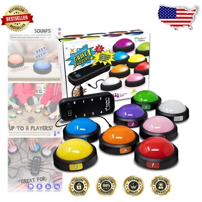Professional-Grade Game Buzzer System - Perfect for Trivia and Competitions