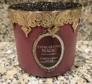Bath & Body Works EVERLASTING MAGIC 3-Wick Candle Skeleton King Glass Lid NEW