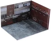 TTETTZ 1/64 Parking Lot Scene Miniature Storage Action Figures Decor Garage Diorama