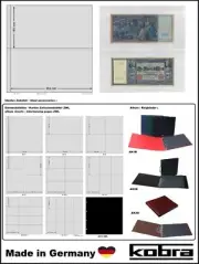 10-KOBRA AK12-Einsteckblätter-2-Taschen-304x155mm-Sammelhüllen