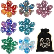 Coyeekn 7 x 7 DND Dice Set 49 Pieces Polyhedron Dice for Dungeons & Dragons R...