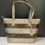 Brahmin Medium Asher Tote Shoulder Bag Chardonnay Seine Brown NEW $315