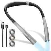 LED Neck Reading Light with Timer Rechargeable Adjustable Brightness for Reading