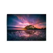 Low Tide Coastal Beach Photograph Wall Art
