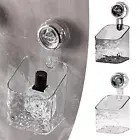 Light Luxury Style Glacier Pattern Suction Cup Shelf New Suction Shower Caddy