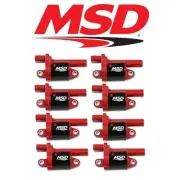 MSD Red Blaster Ignition Coil Set For 2014+ Cadillac/Chevrolet/GMC 5.3L/6.2L LT (for: Chevrolet)