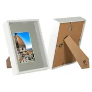 Nicola Spring 3D Deep Box Frames with A5 Mount - A4 (8" x 12") - White - Pack of 2