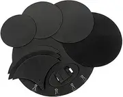 Perfeclan 10x Bass Drum Five Drums Three Cymbals Drum Mute Pad Reusable Drumming Practicing Pad Dampener 10inch, 12inch, 13inch, 16inch, 22inch Soft Tone Control for Rehearsal Performance