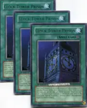 3 X YU-GI-OH CLOCK TOWER PRISON 1ST ED SILVER RARE N/MINT DP05-EN016