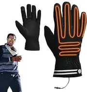 [Nuyhgtr] Adjustable Winter Gloves - Warm Heating Gloves USB Heated Gloves | Electric Thermal Glove Touchscreen Winter Glove for Men & Women