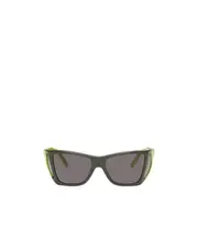 Logo color box sunglasses 57 Gray