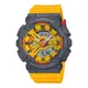 【CASIO】卡西歐 G-SHOCK 風格撞色 小尺寸 GMA-S110Y-9A 兩百米防水電子錶 雙顯運動錶 黃/灰