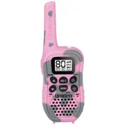Uniden Walkie Talkie UHF Radio with Kid Zone Pink Camo