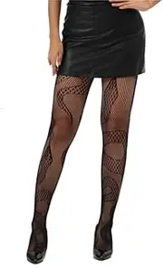 [KLONKEE] Pattern Fishnet Tights High Waisted Stockings Fashion Leggings Pantyhose for Women