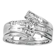 1/4CTW-Diamond RD-CENTER BRIDAL SET