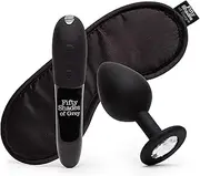 Fifty Shades of Grey Come to Bed Couples Kit – Adult Sex Toy Kit with Clitoral Bullet Vibrator, Crystal Anal Plug & Satin Blindfold – Vibrator Bullet with 8 Speeds - Rechargeable & Waterproof – 3pcs